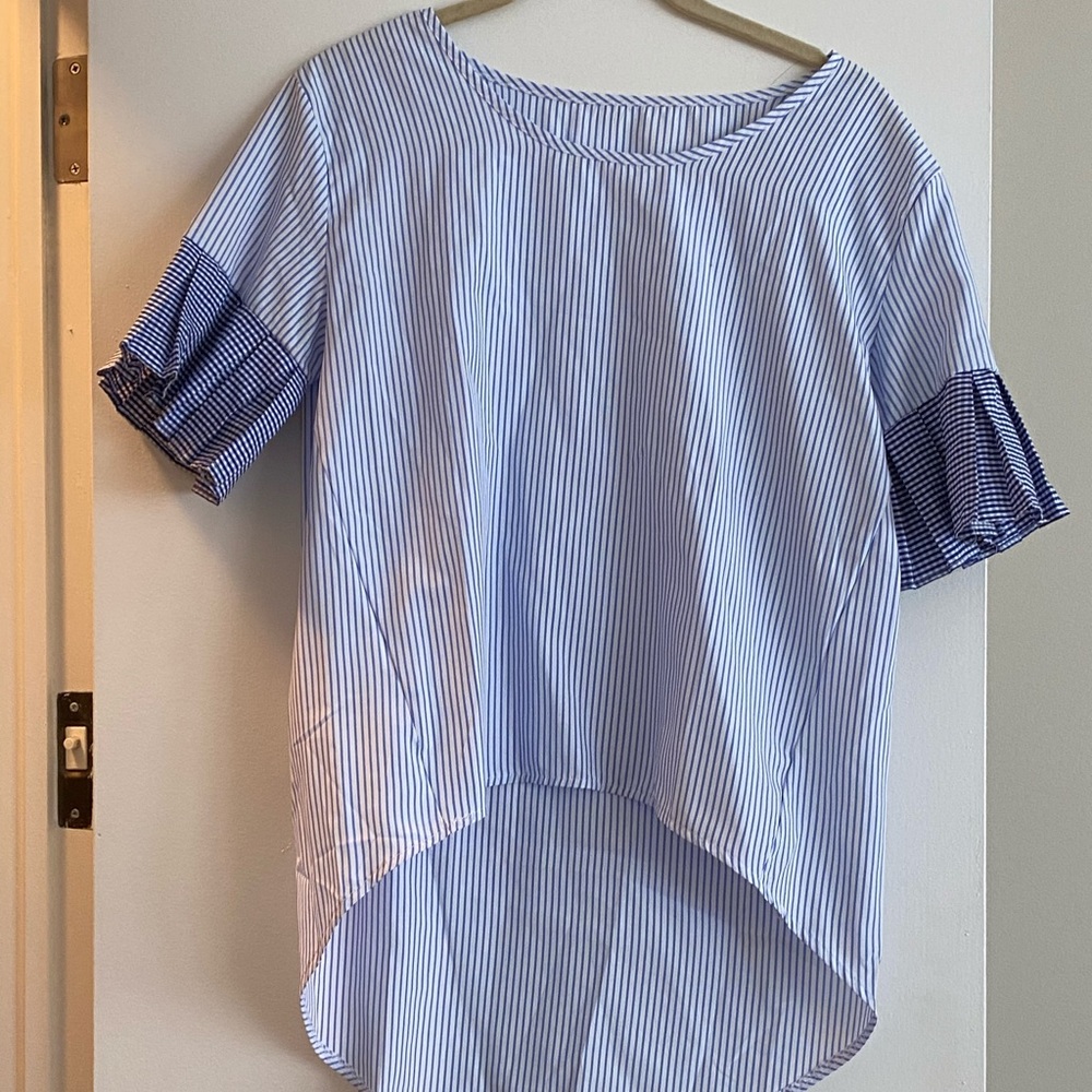 Hi Lo Blue Shirt